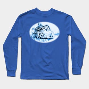 Blue water tiger - a symbol of 2022 Long Sleeve T-Shirt